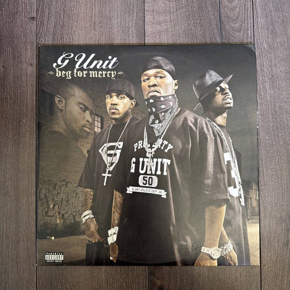 G Unit 50 Cent Beg For Mercy 2xLP Vinyl Interscope Records 2003 Hip Hop VG+